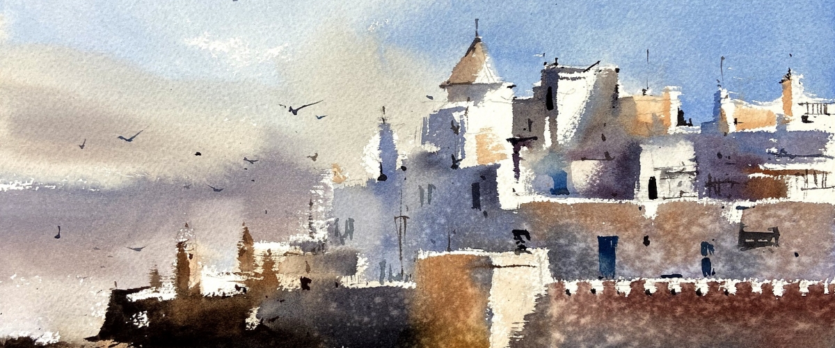 Watercolor Plein Air Workshop in Essaouira With Michael Solovyev