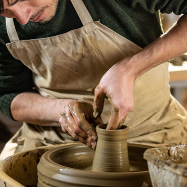 Pottery and ceramics workshop.