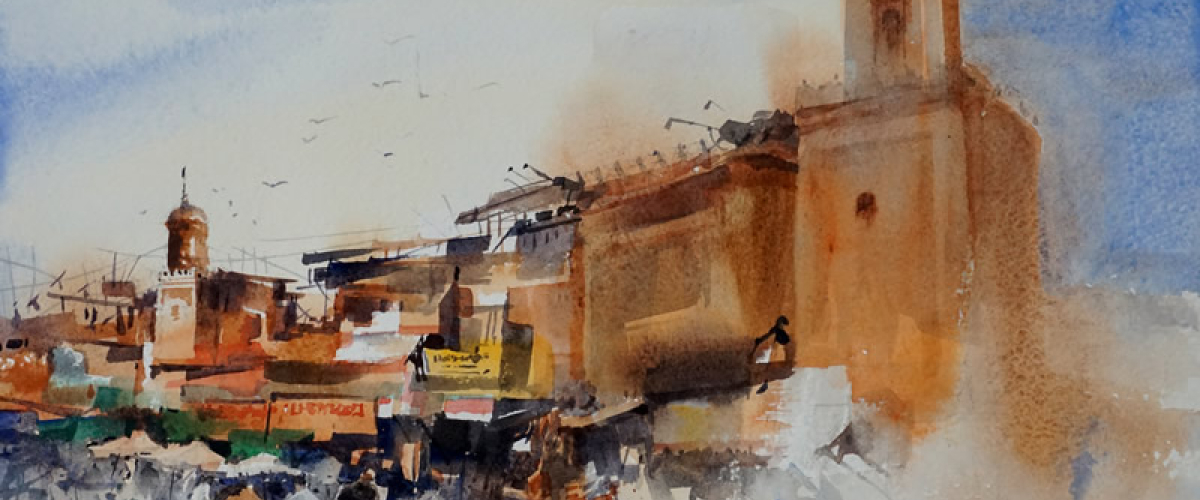 Sketching & Watercolor Workshop in Morocco Jayson Yeoh